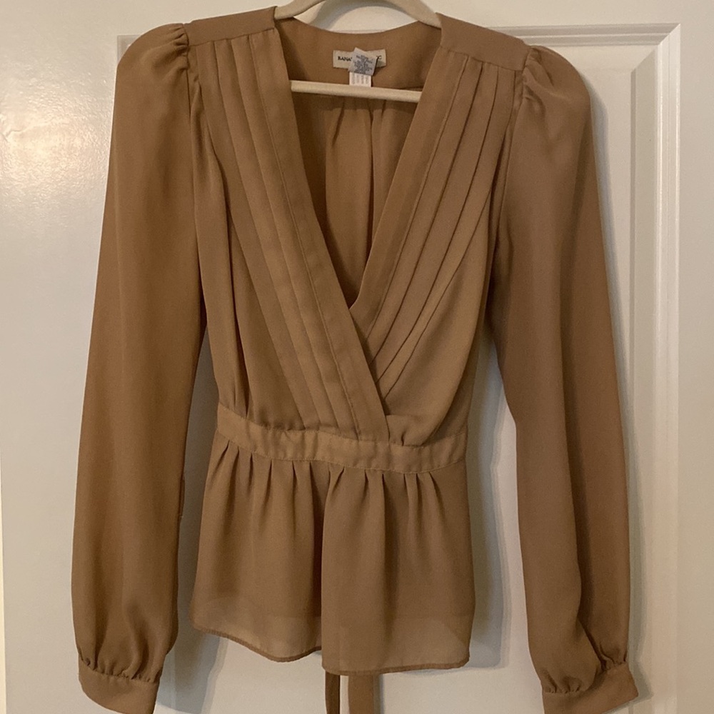 Banana Republic Tan Blouse